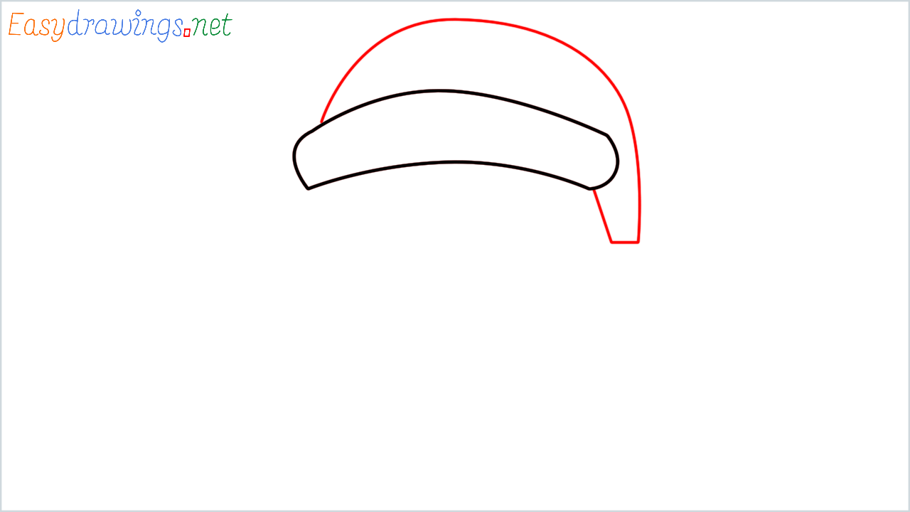 How to draw Mx claus Emoji step (2)