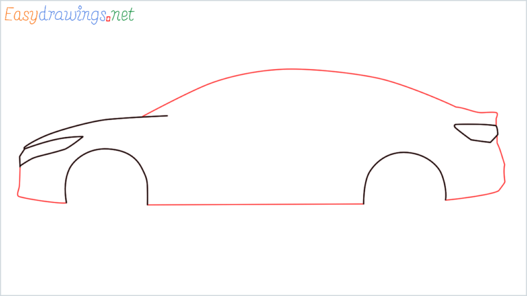 How To Draw Nissan Sentra Step by Step - [10 Easy Phase]