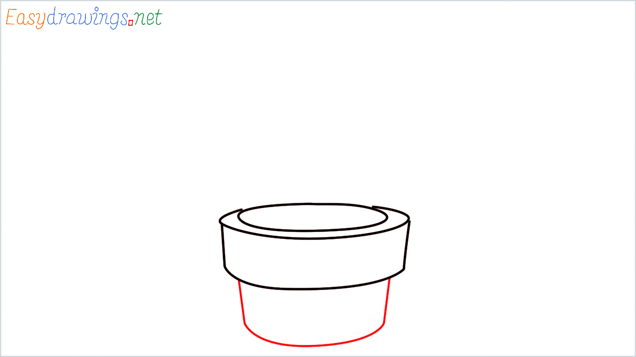 How to draw Potted plant Emoji step (4)
