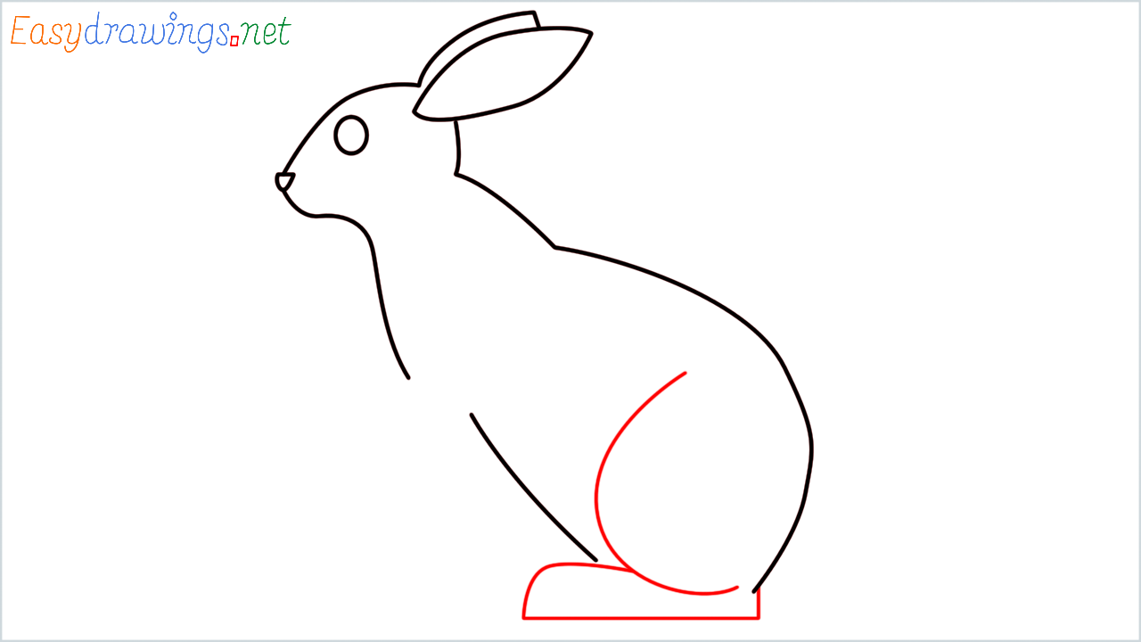How to draw Rabbit Emoji step (5)