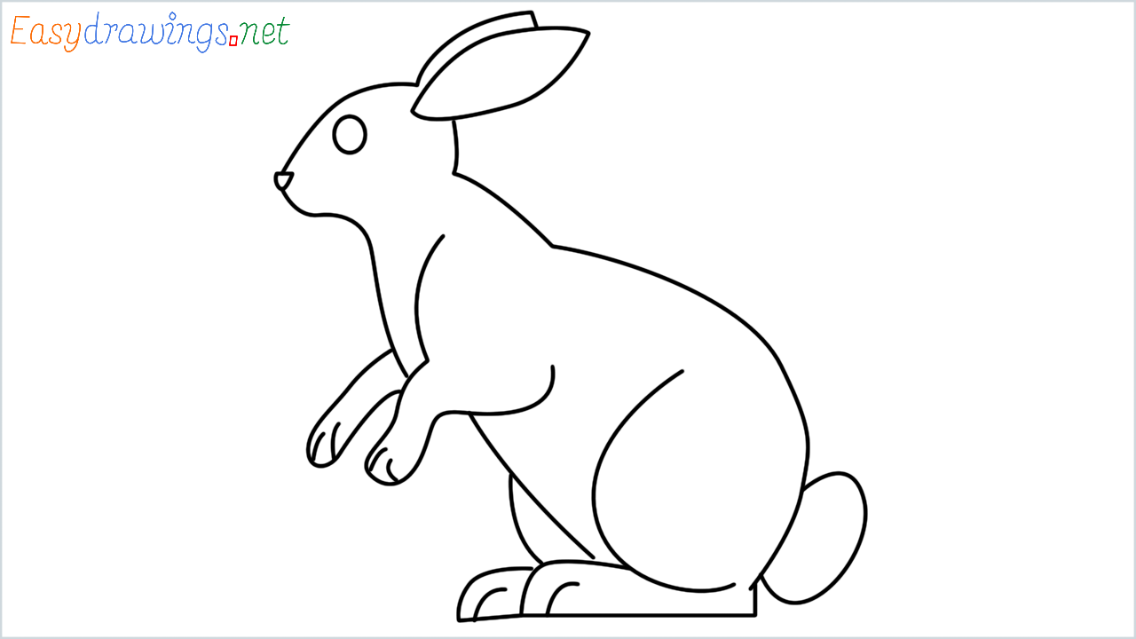 How to draw Rabbit Emoji step by step for beginners