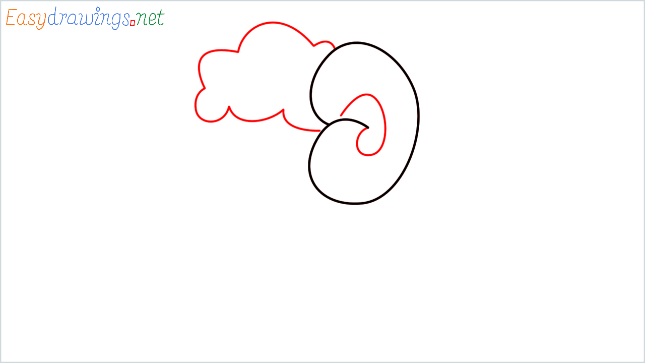 How to draw Ram Emoji step (2)