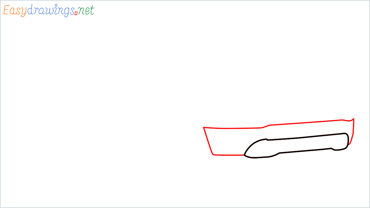 How to draw Ram Pickup step (2)