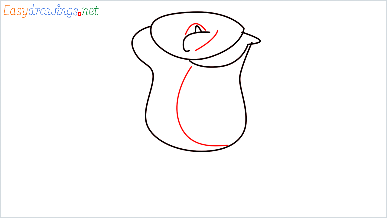 How to draw Rose Emoji step (4)