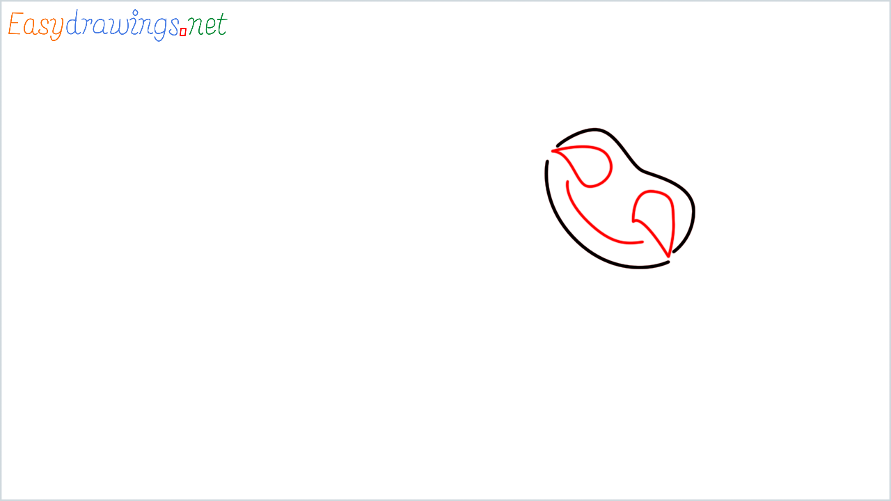 How to draw Sloth Emoji step (2)