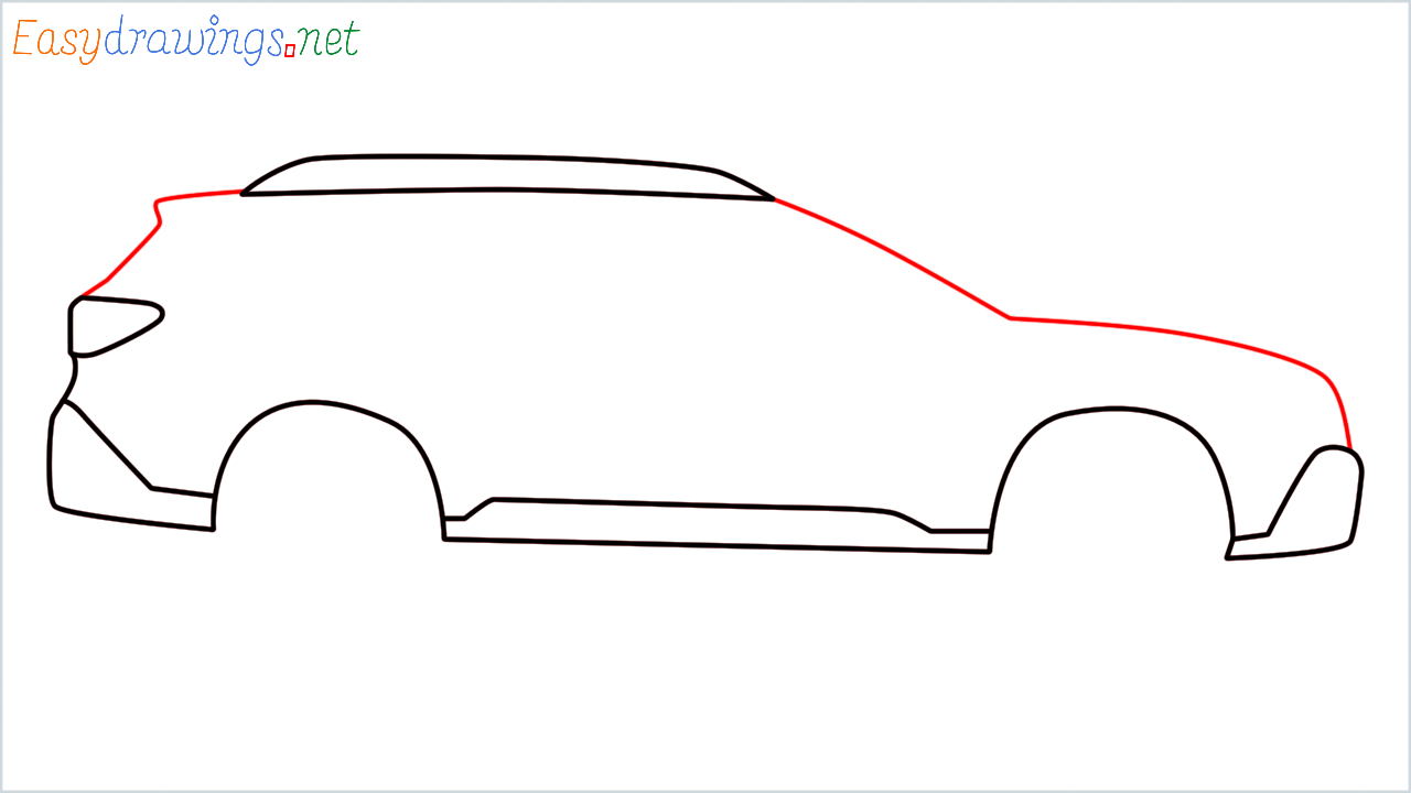 How to draw Subaru Outback step (5)