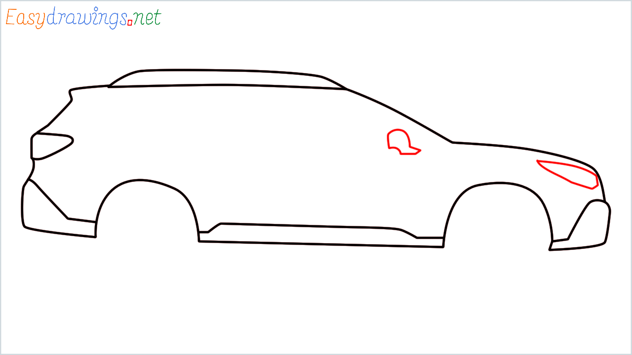 How to draw Subaru Outback step (6)