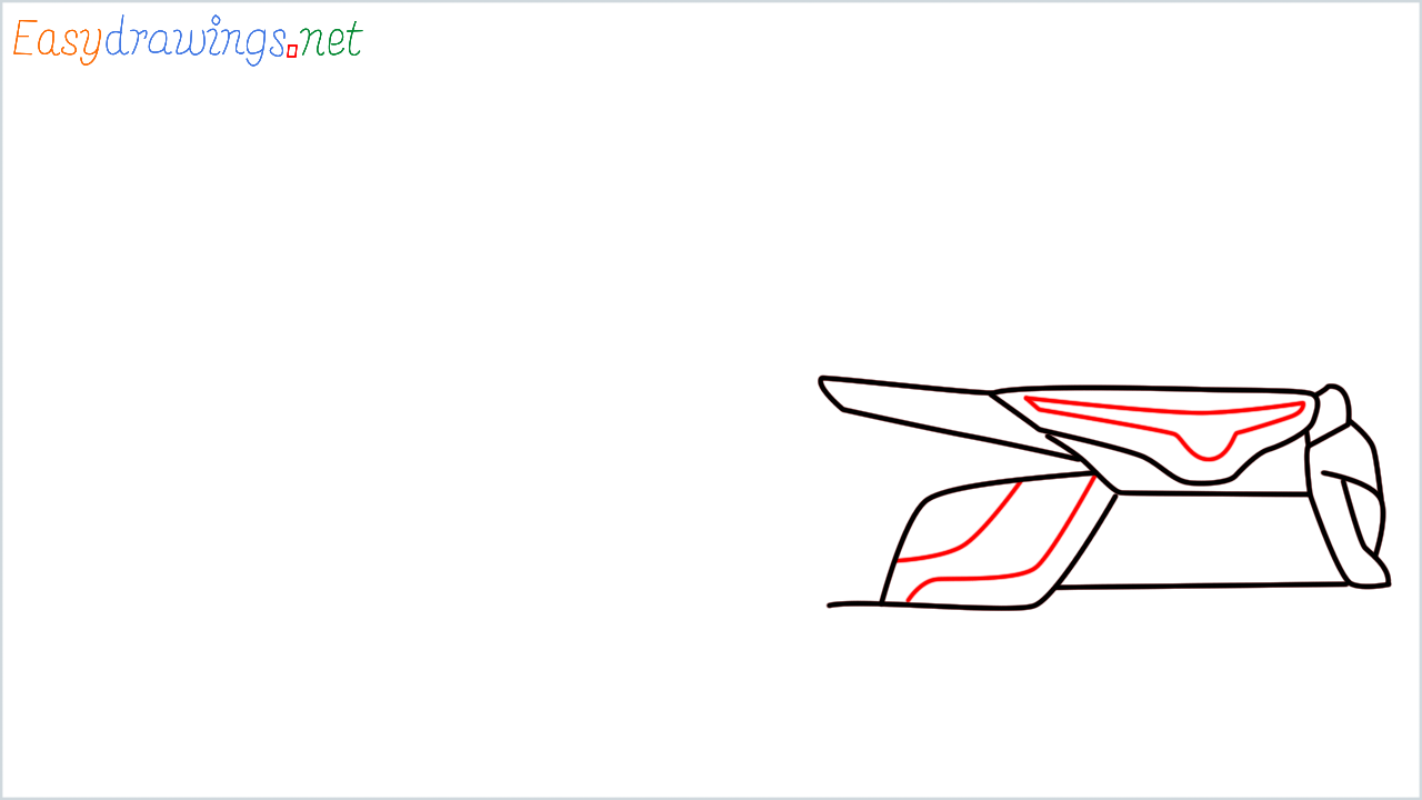 How to draw Toyota Camry step (6)