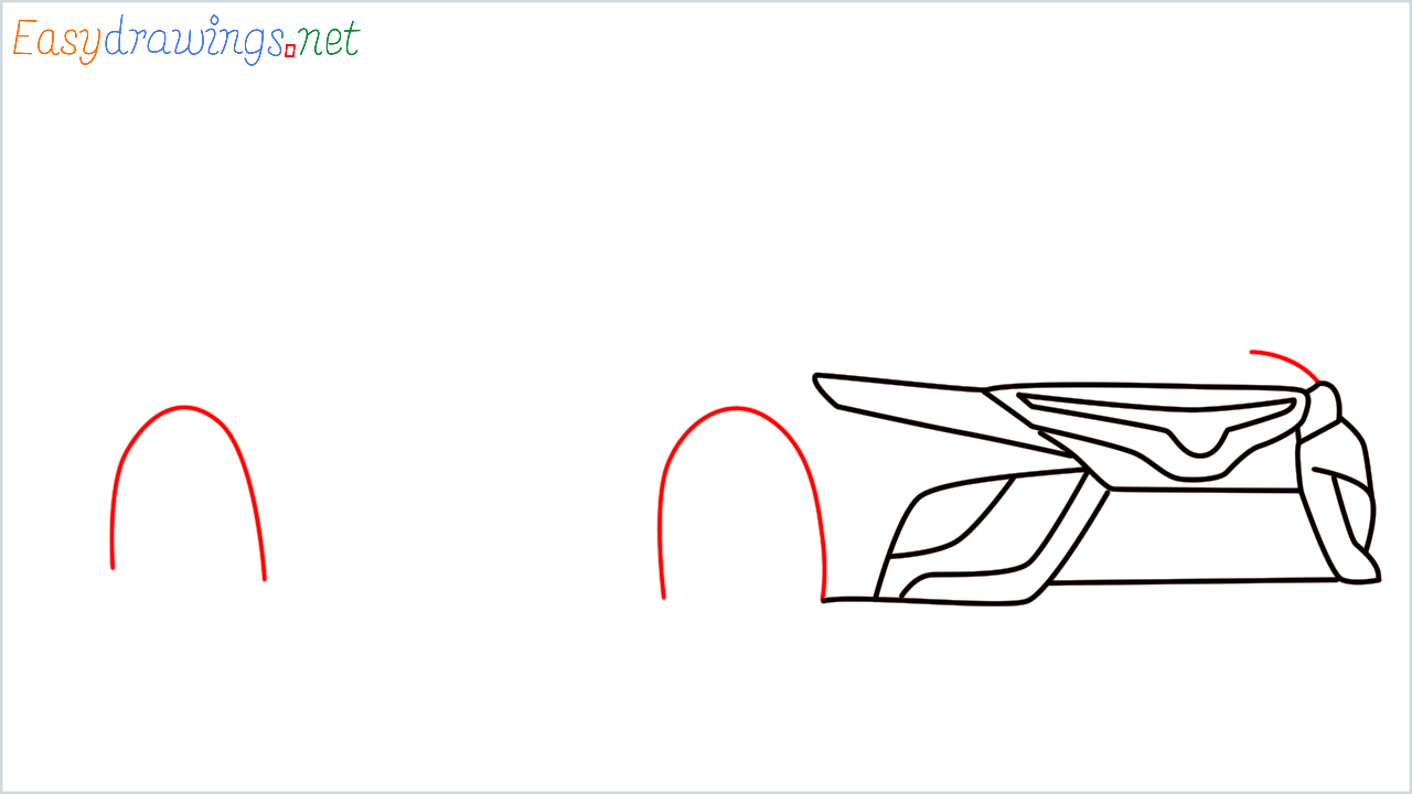 How to draw Toyota Camry step (7)