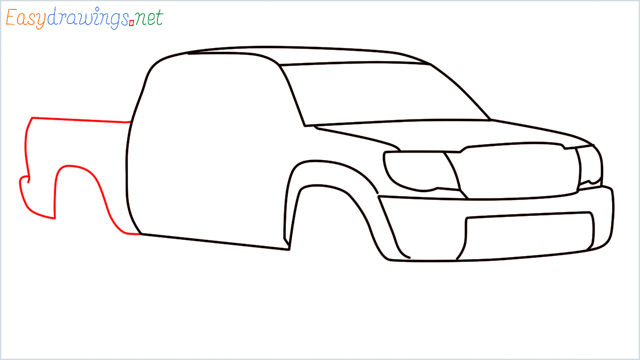 How to draw Toyota Tacoma (7)