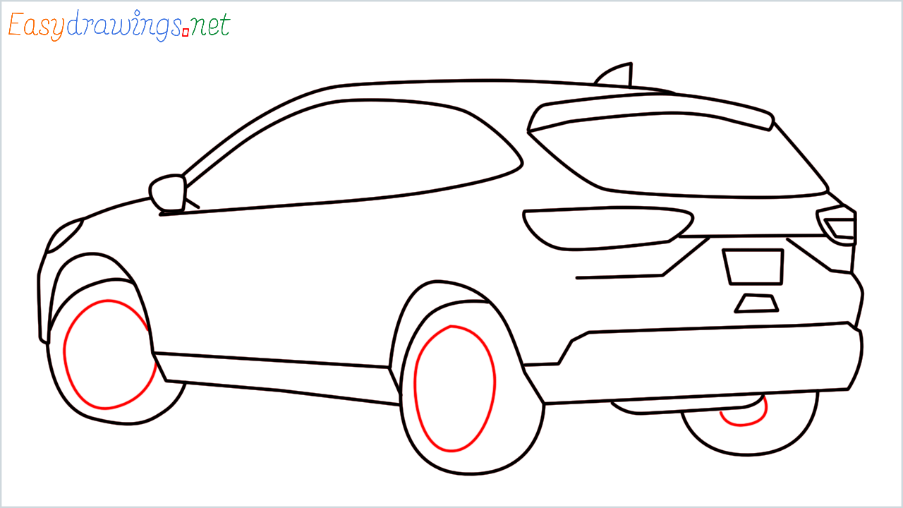 How to draw ford escape step (9)