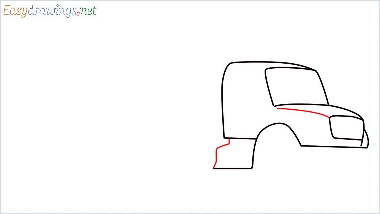 How to draw fuel tanker step (5)