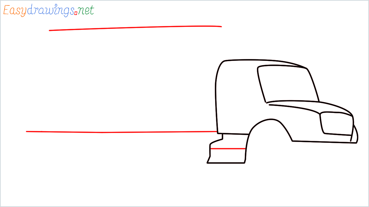 How to draw fuel tanker step (6)
