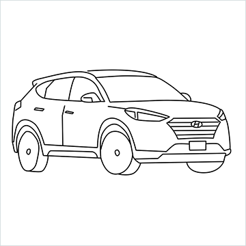 Hyundai Tucson drawing