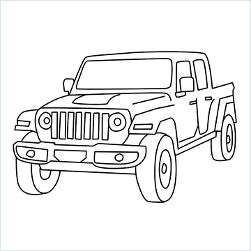Jeep Gladiator drawing