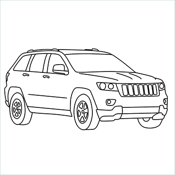 Jeep Grand Cherokee drawing