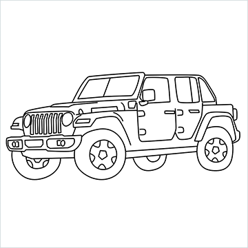 Jeep Wrangler drawing