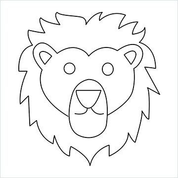 How To Draw Lion face Emoji Step by Step - [9 Easy Phase]