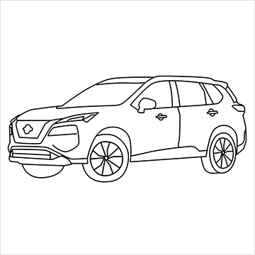 Nissan Rogue drawing