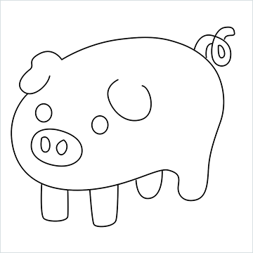 Pig drawing