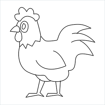 Rooster drawing
