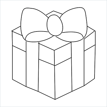 Wrapped gift drawing