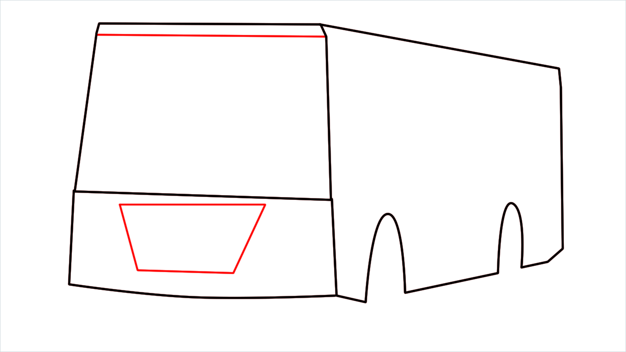How to draw Cartoon Bus step (4)