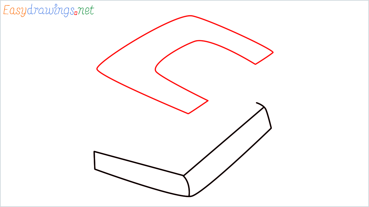 How to draw Hole puncher step (4)