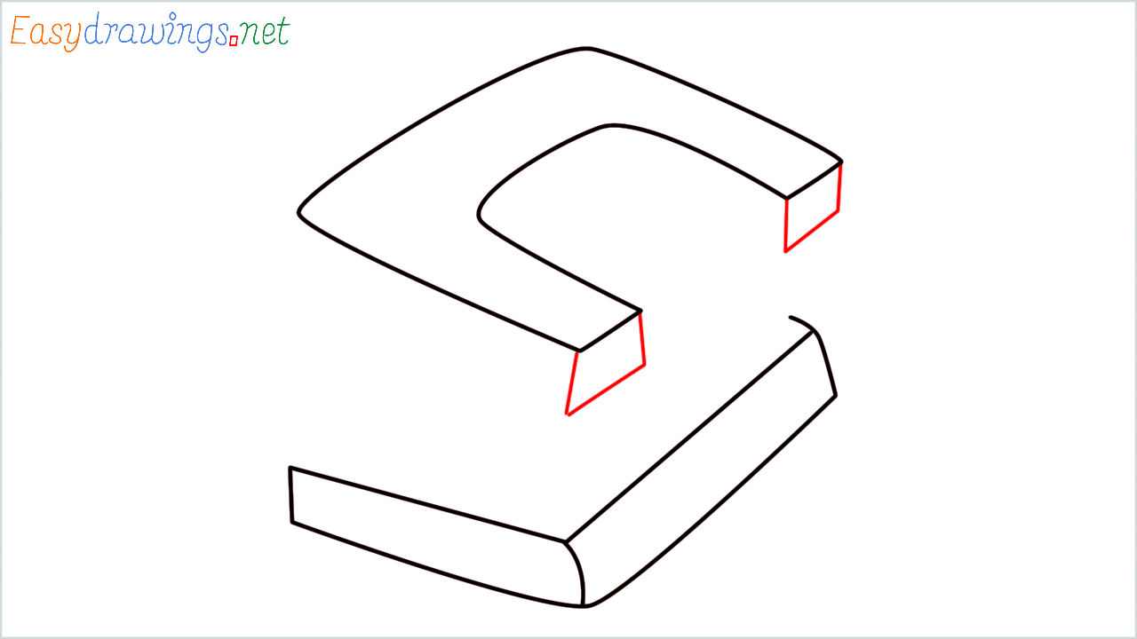 How to draw Hole puncher step (5)