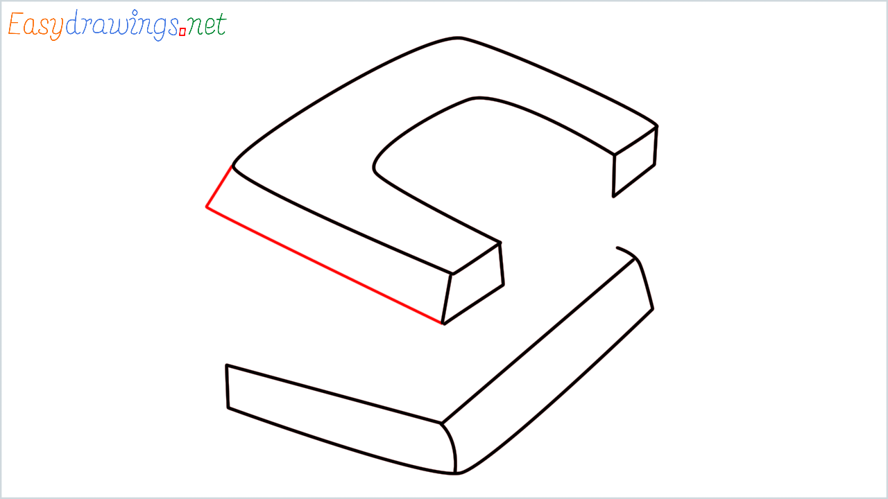 How to draw Hole puncher step (6)