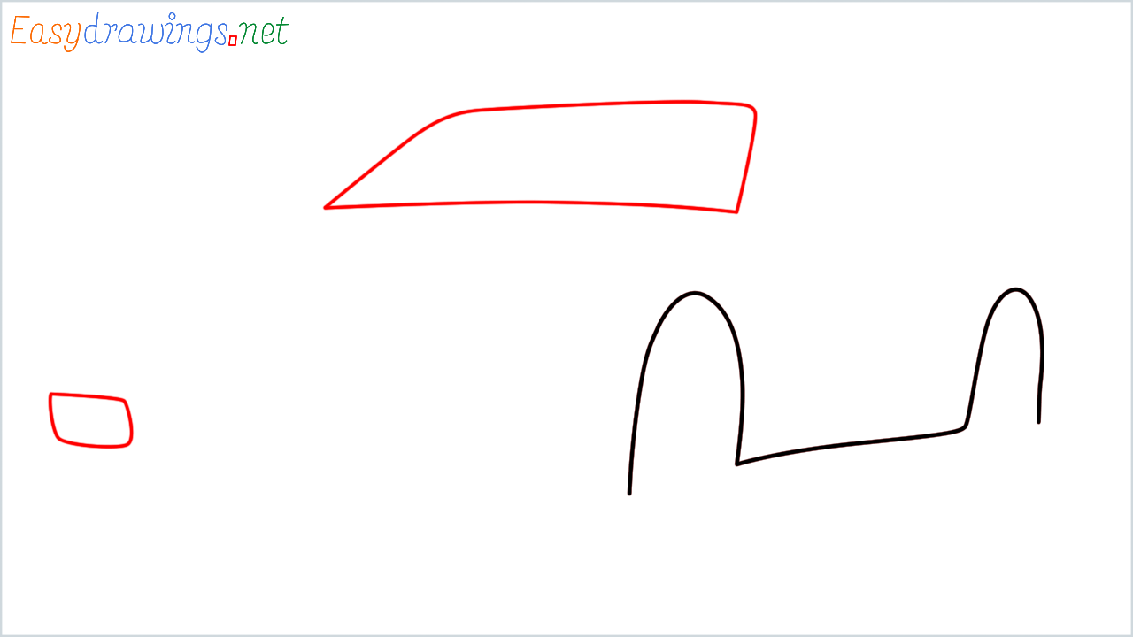 How to draw Nissan skyline R34 GT-R step (2)