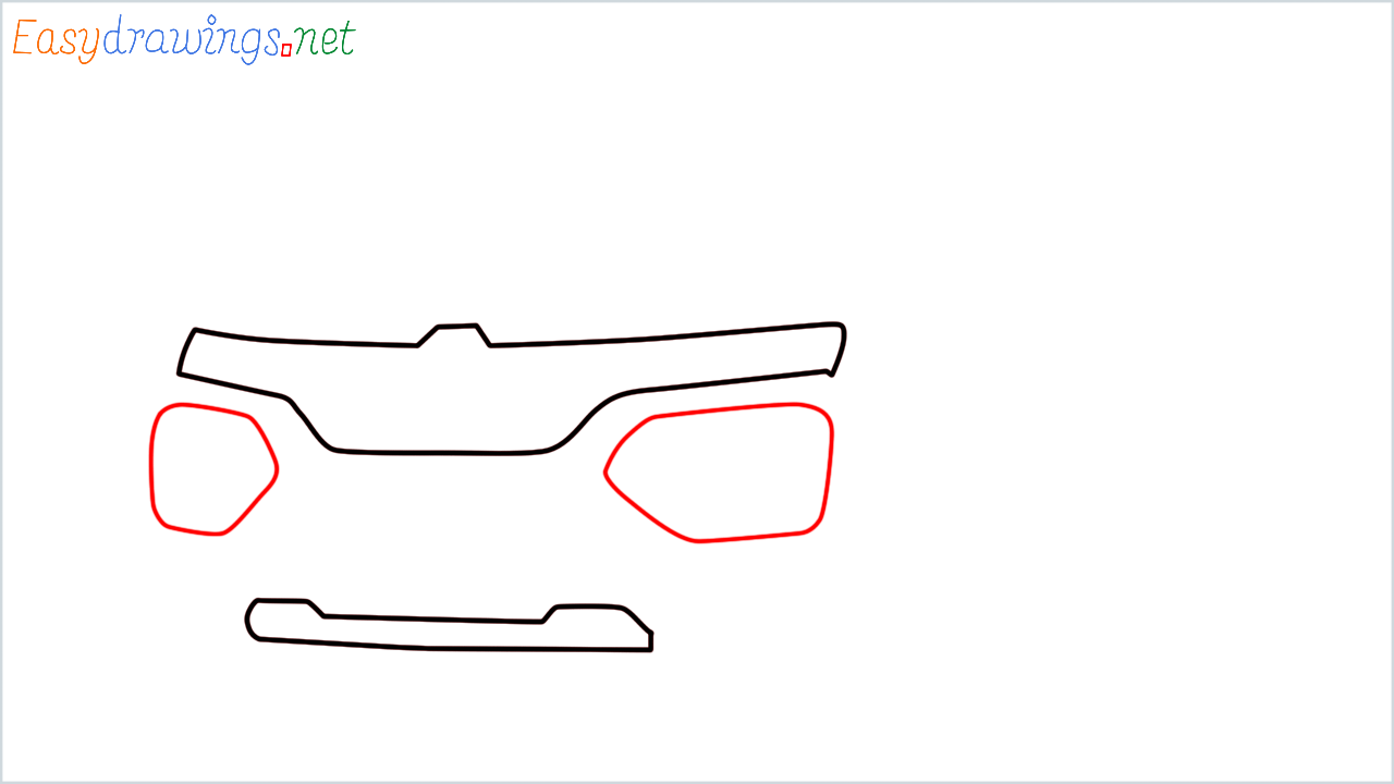 How to draw Renault KWID step (2)