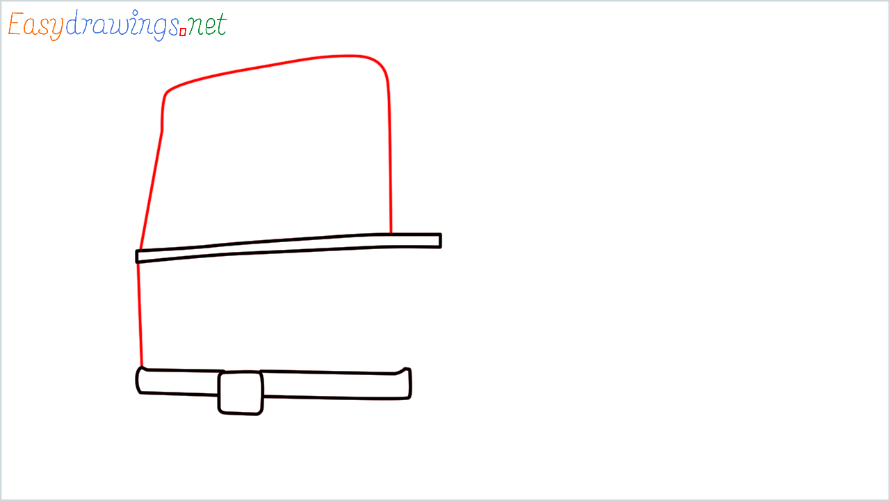 How to draw TATA 1612 Turbo truck step (3)