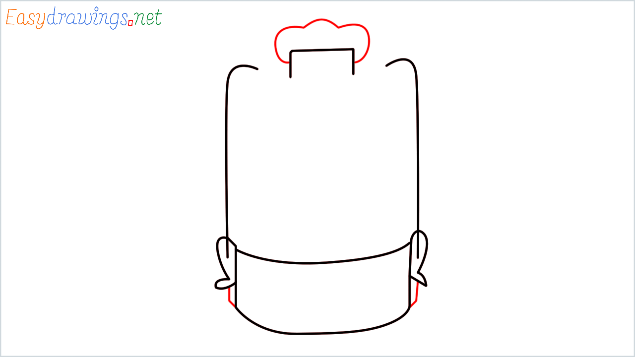 How to draw Tiffin carrier step (5)