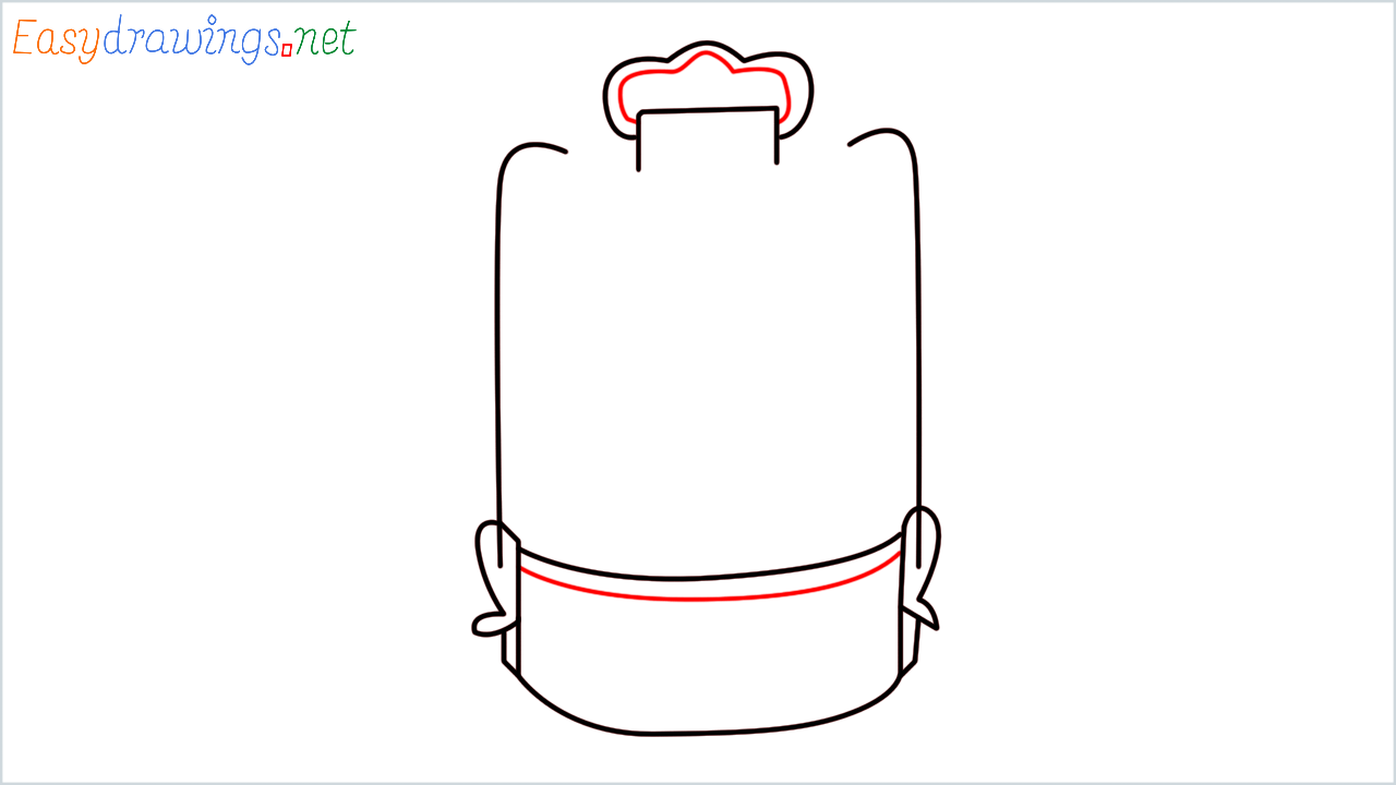 How to draw Tiffin carrier step (6)