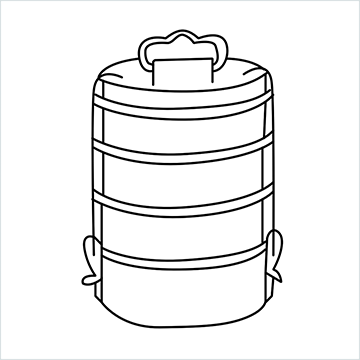 Tiffin carrier drawing