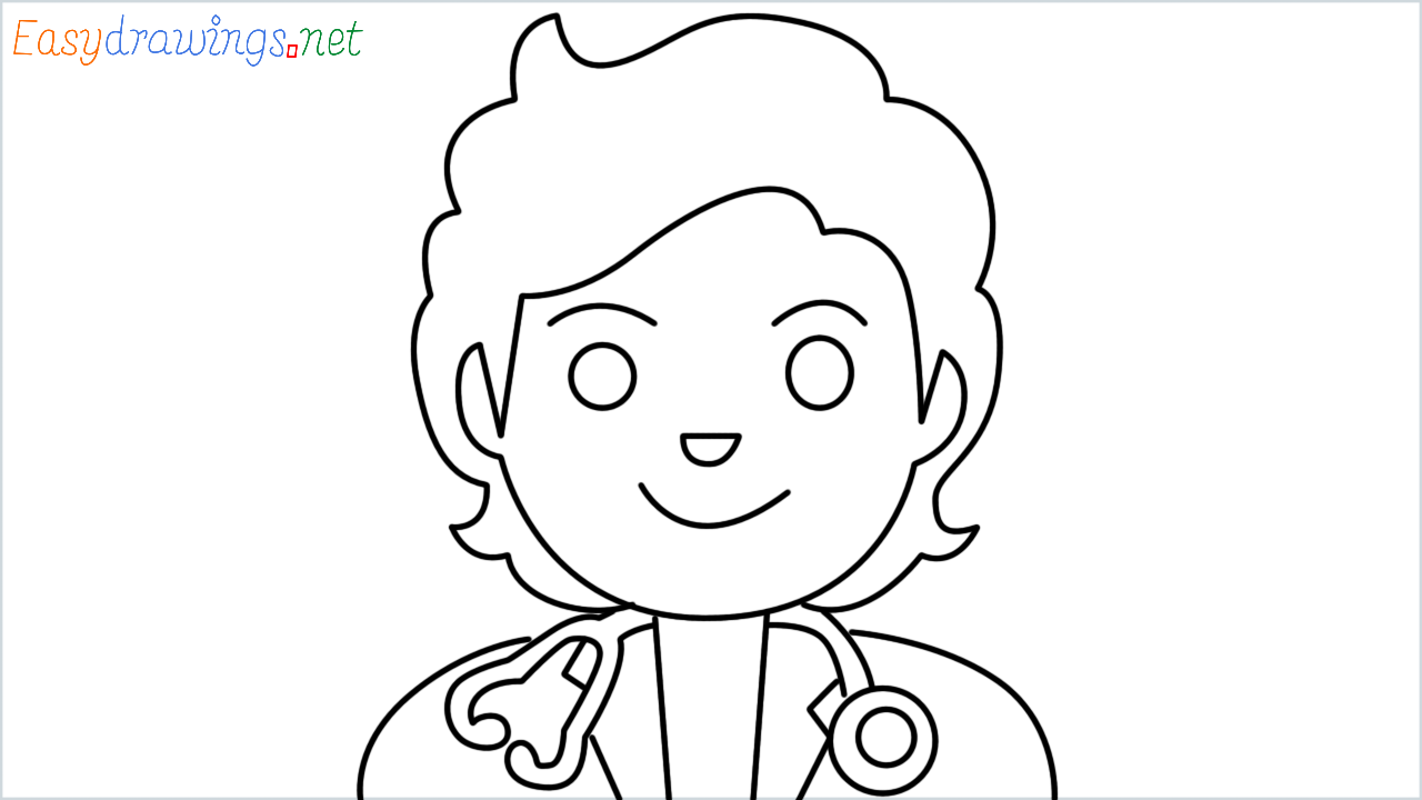 How to draw Doctor step by step