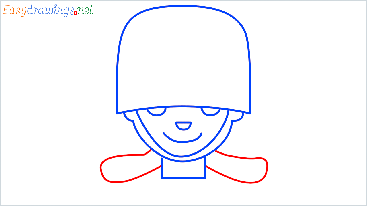 How to draw Queen s Guard step (6)
