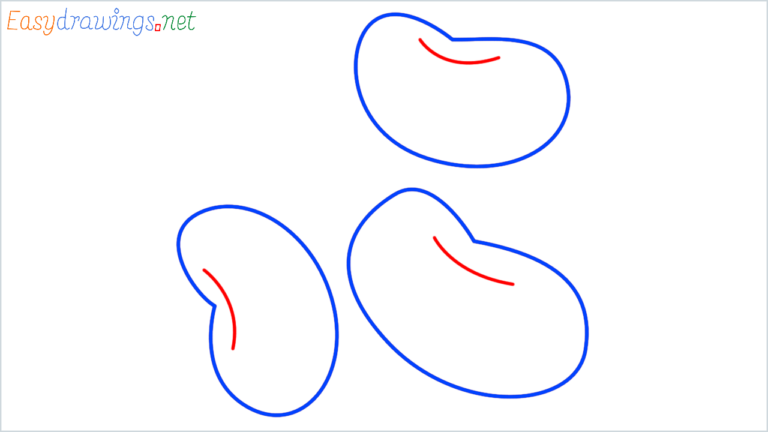 How To Draw Beans Step by Step - [4 Easy Phase] - [Emoji]