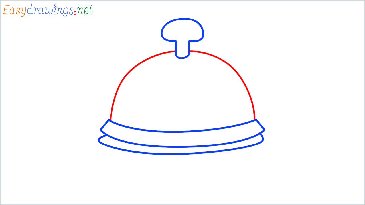 How to draw bellhop bell step (3)