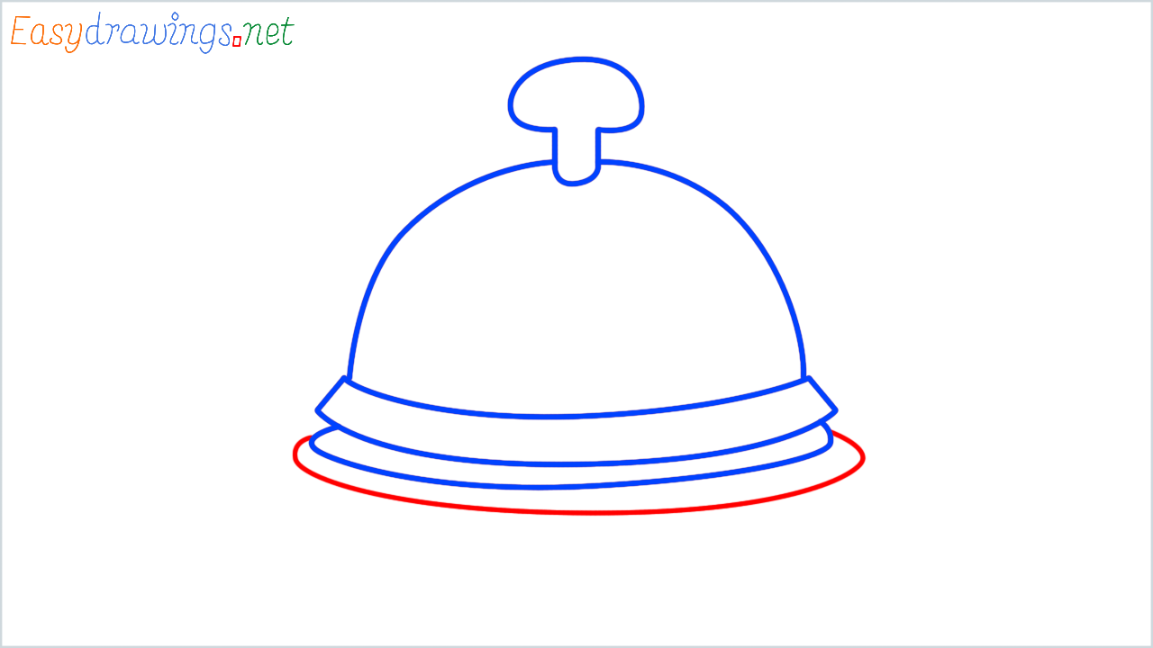 How to draw bellhop bell step (4)