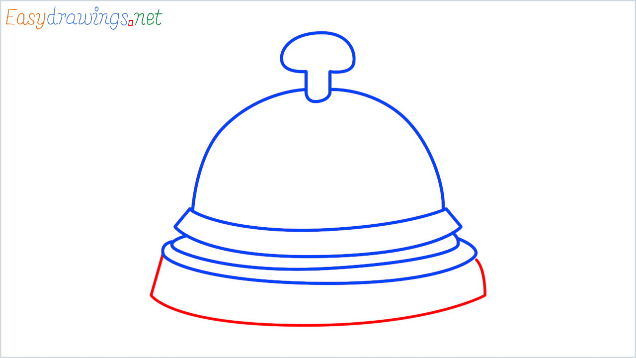 How to draw bellhop bell step (5)