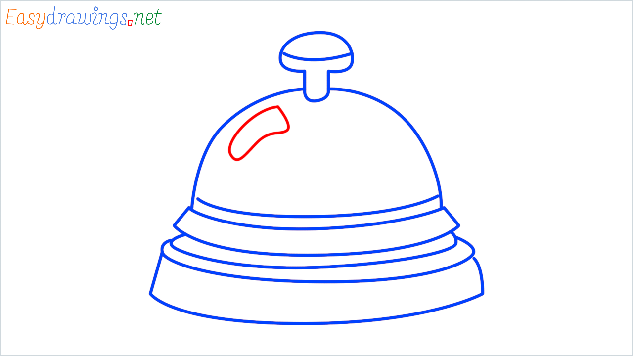 How to draw bellhop bell step (7)