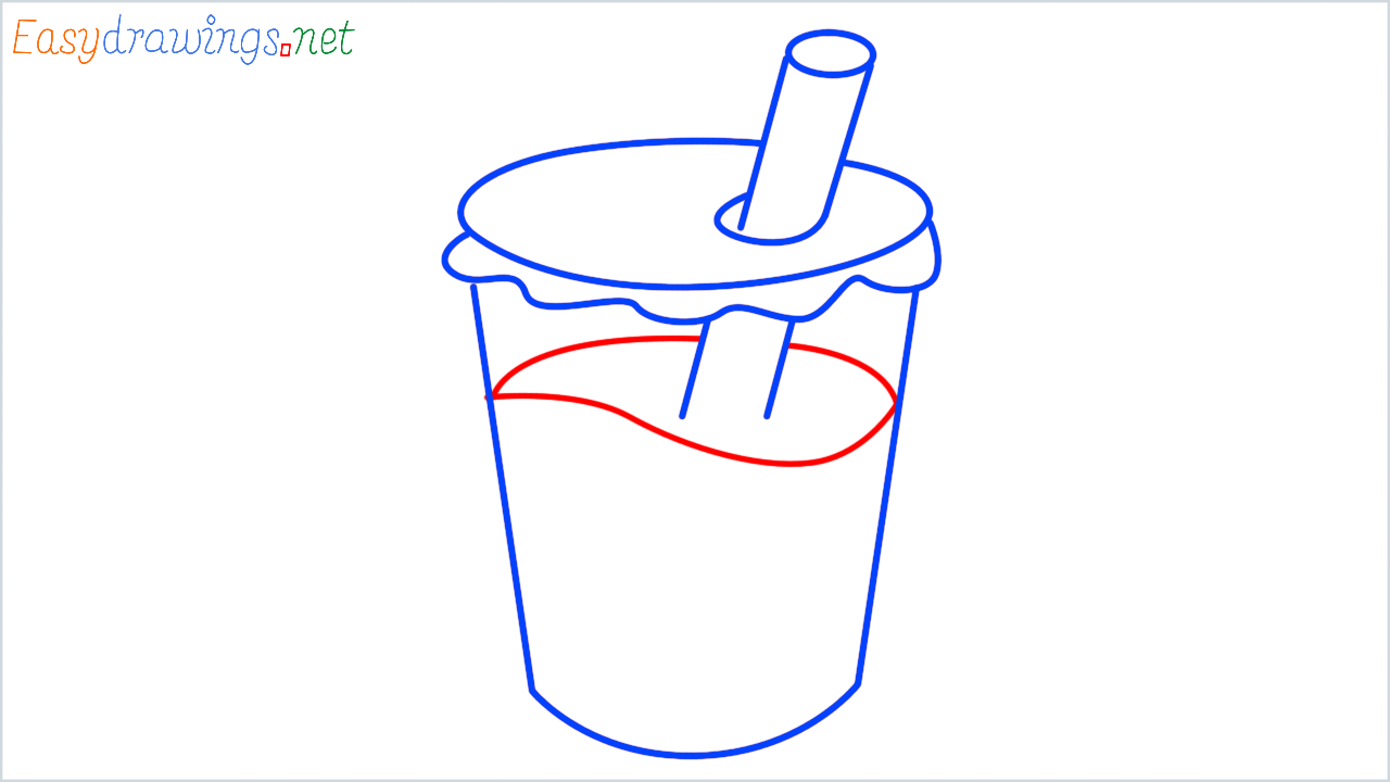 How to draw bubble tea step (7)