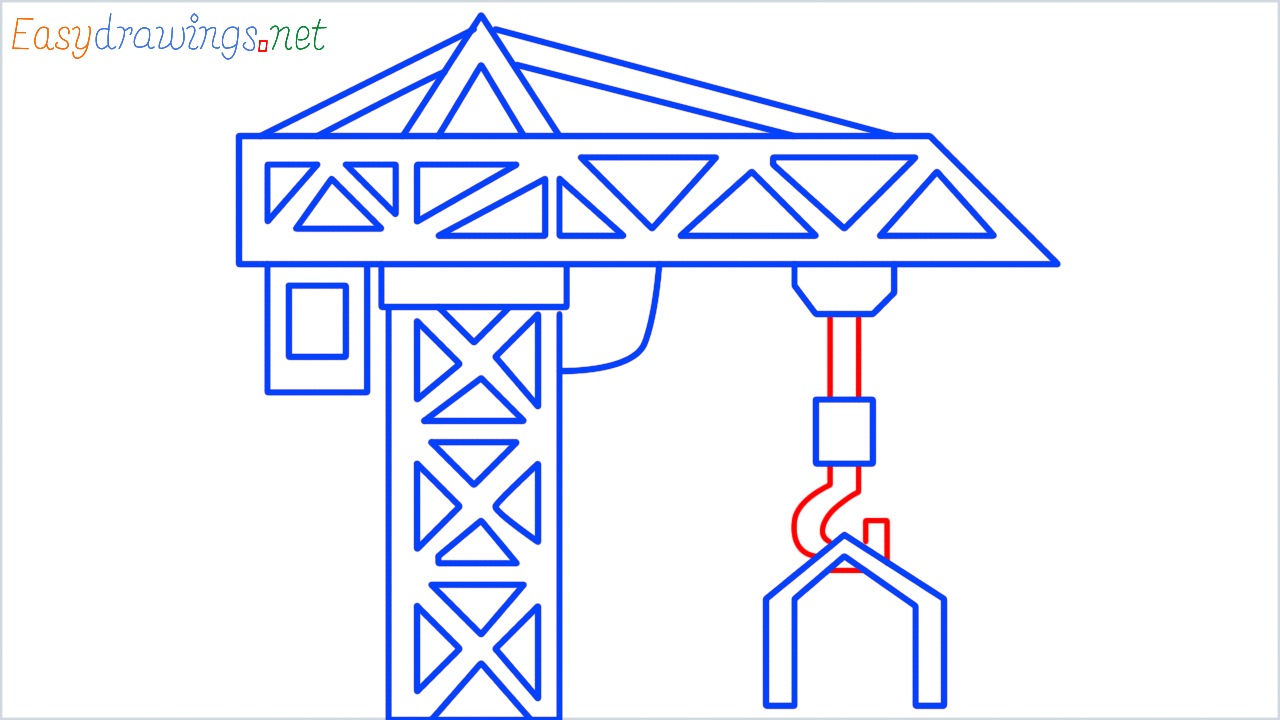 How to draw building construction step (10)