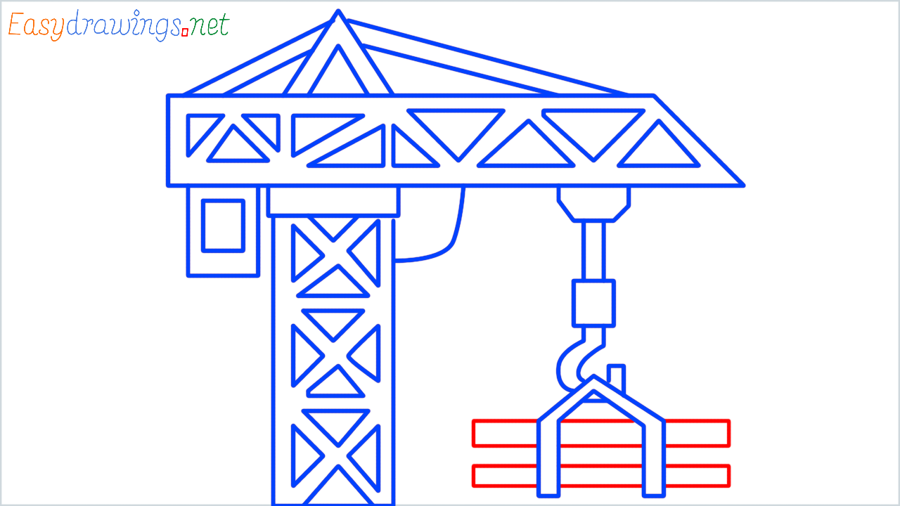 How to draw building construction step (11)