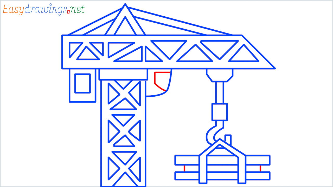 How to draw building construction step (12)