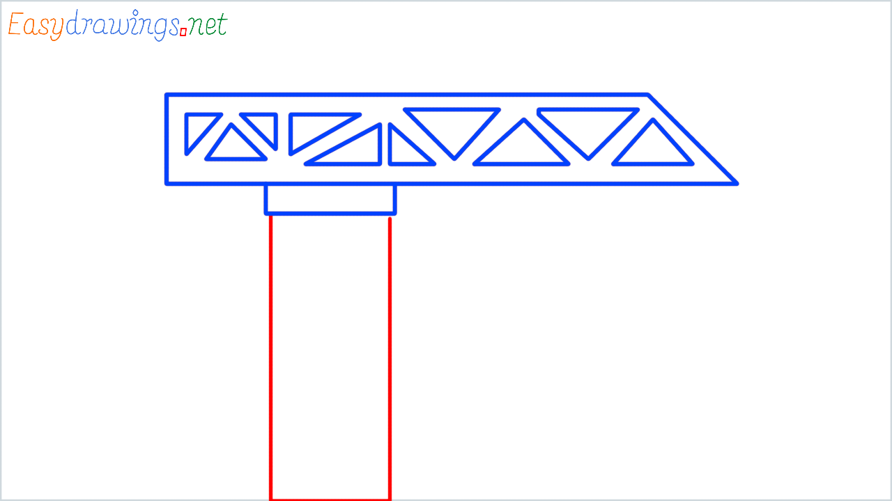 How to draw building construction step (4)