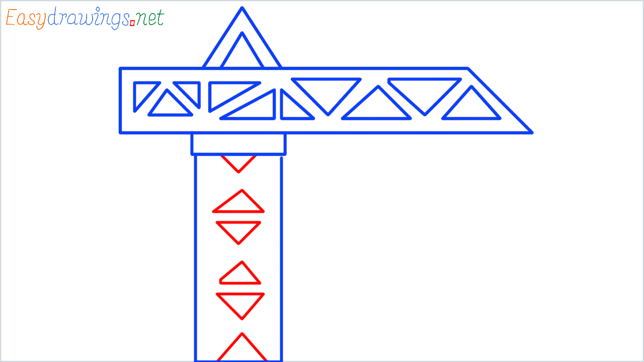 How to draw building construction step (6)