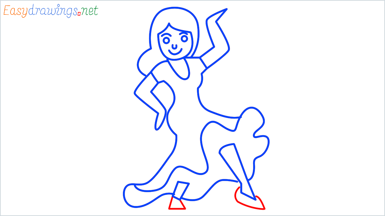 How to draw dancing step (11)